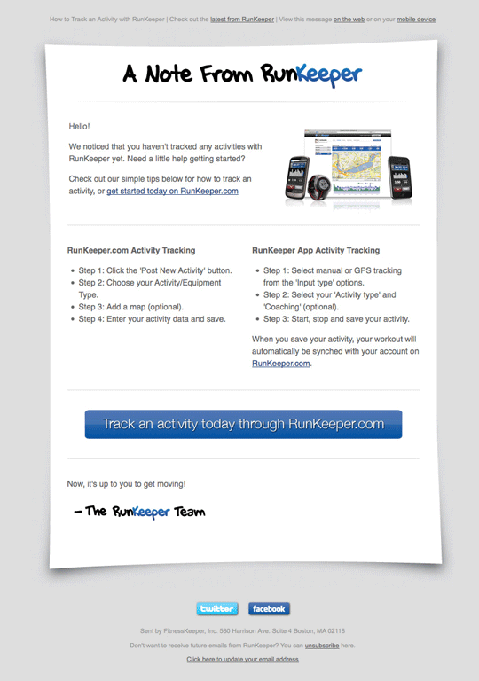 RunKeeper:教用户更好的使用产品来提高用户参与度与活跃性 RunKeeper:教用户更好的使用产品来提高用户参与度与活跃性